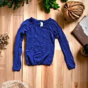 Free People long sleeve lace top, size small